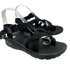 Chaco Z/2 Classic Sandal Women's 7 Black Toe Loop Ankle Strap Arch Support